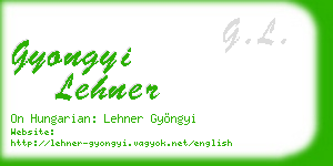 gyongyi lehner business card