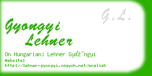 gyongyi lehner business card